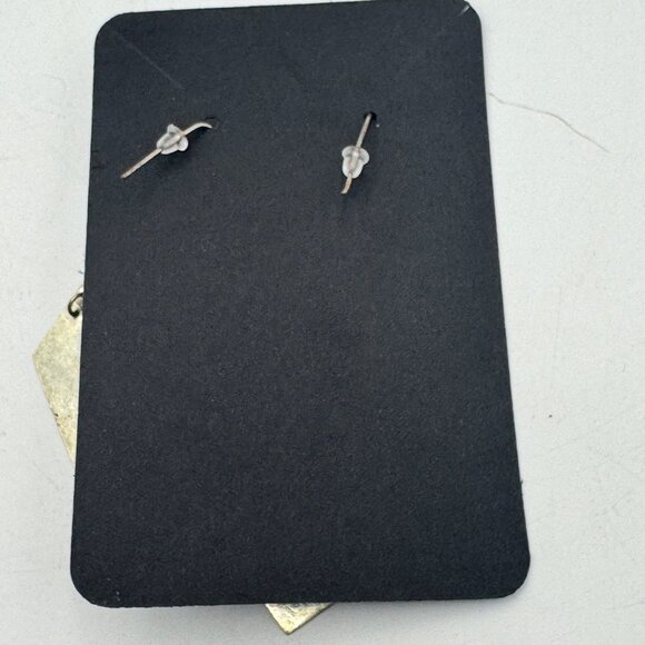 Vintage Chevron Mother Of Pearl & Abalone Dangle Earrings - Picture 3 of 3